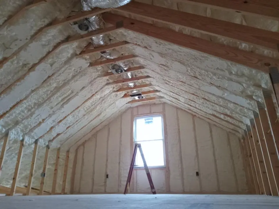Spray foam roofing application for Crawl Space Insulation project in Greenwood Village